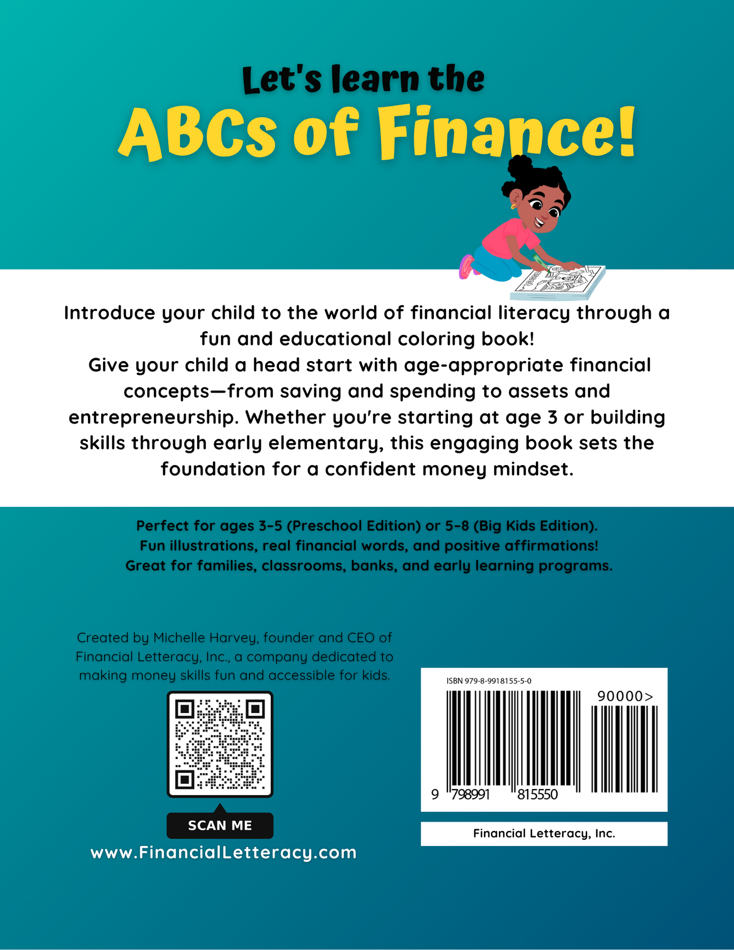 ABCs of Finance: Coloring and Activity Book for Big Kids image 1