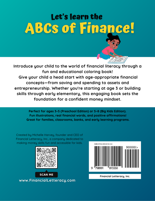 ABCs of Finance: Coloring and Activity Book for Big Kids image 1