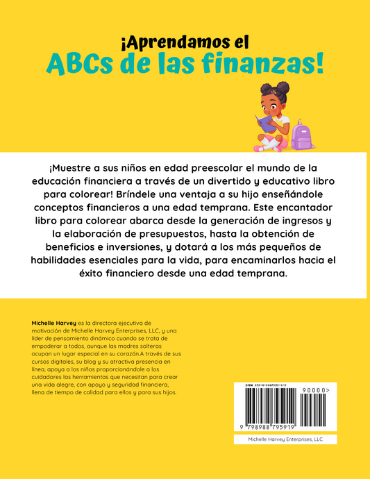 El ABCs de las Finanzas: Libro para Colorear para Niños